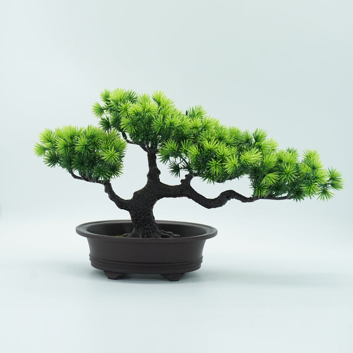 Clearance Bulk 12 Styles 9 inch Artificial Bonsai Greeting Pine Potted Plants Tree Look Flower Ornament Wholesale