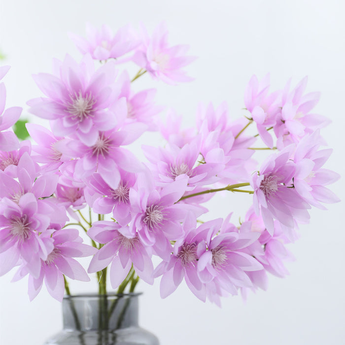 Venta al por mayor de flores artificiales de tallos de loto de 21 "a granel