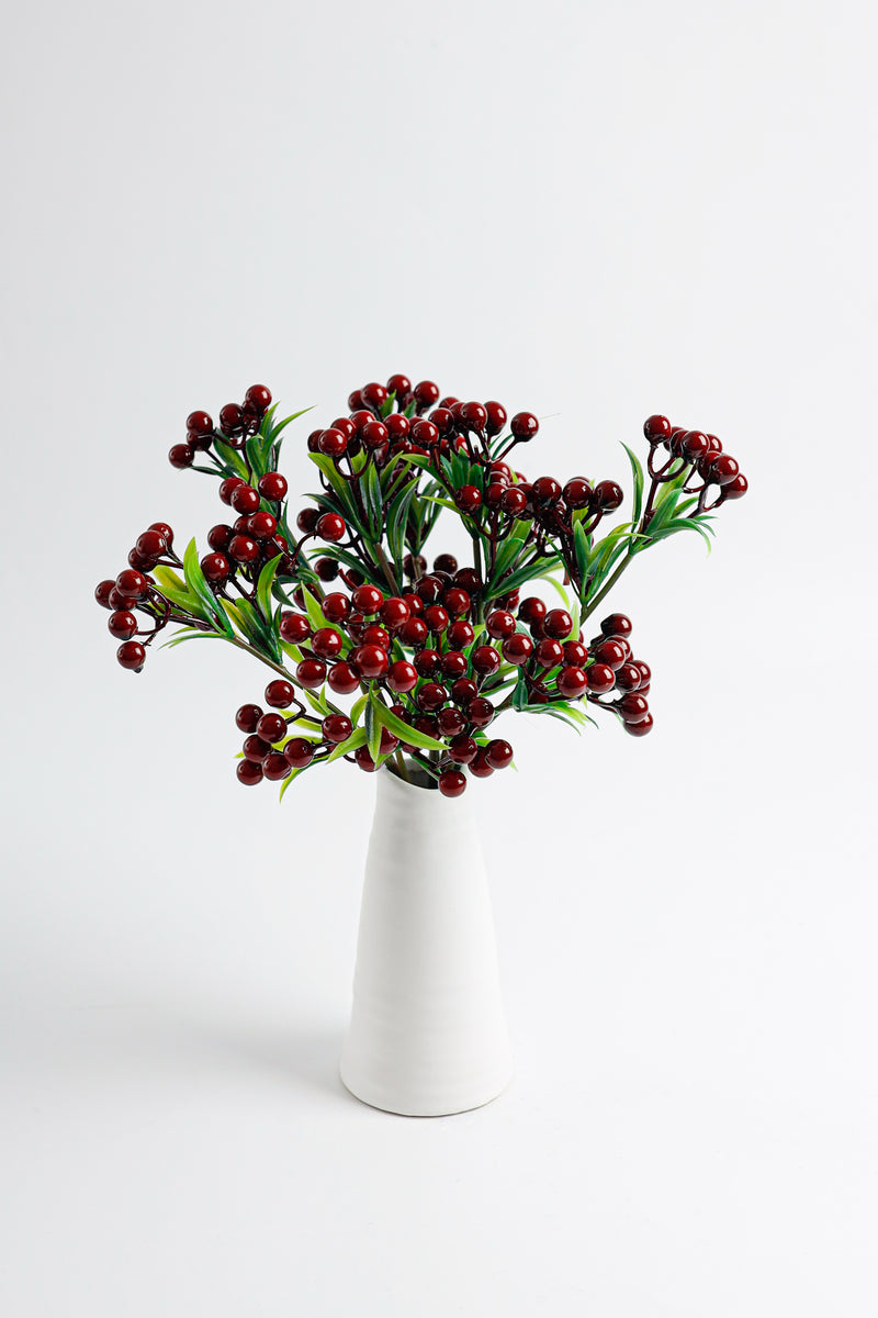 Bulk 14" Holly Berry Stem Picks Christmas Floral Picks Venta al por mayor