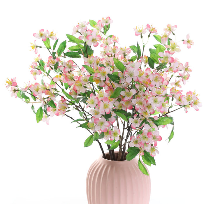 Venta al por mayor de flores artificiales de tallo de Apple Blossom de 24 "a granel