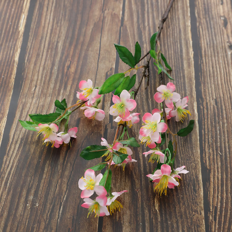 Venta al por mayor de flores artificiales de tallo de Apple Blossom de 24 "a granel