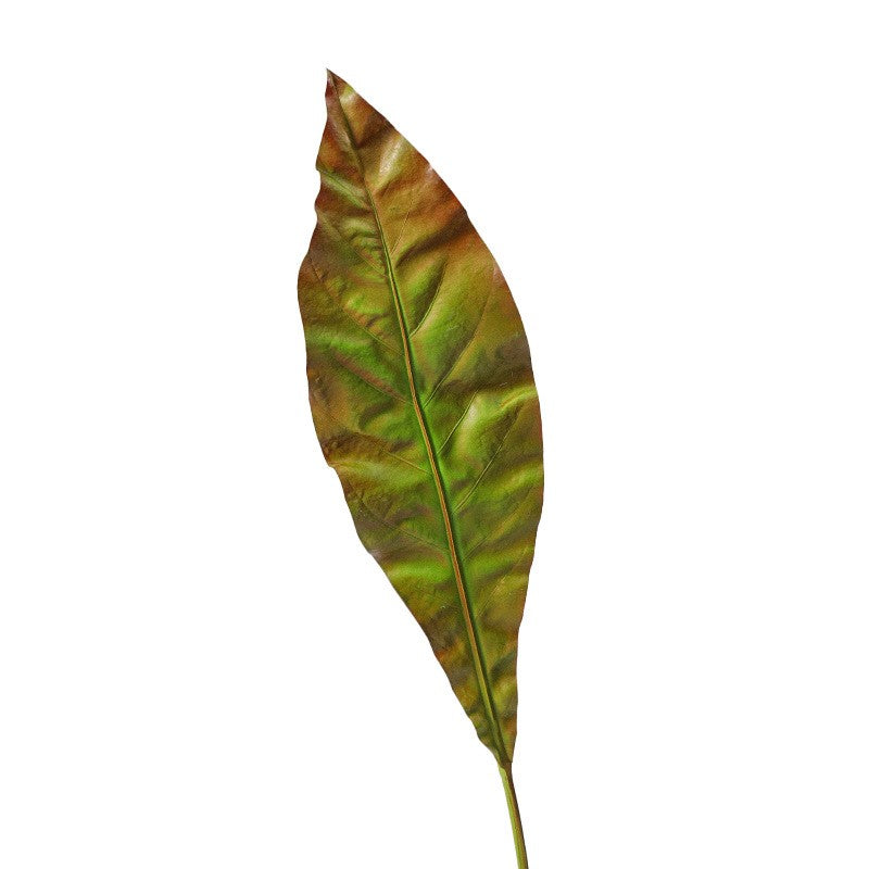 Feuille de bananier artificielle Apista en vrac, feuillage vert, 25 pouces, vente en gros 