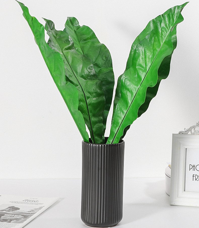 Feuille de bananier artificielle Apista en vrac, feuillage vert, 25 pouces, vente en gros 