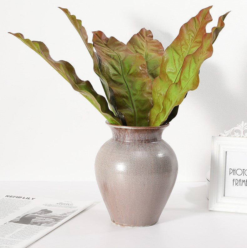 Feuille de bananier artificielle Apista en vrac, feuillage vert, 25 pouces, vente en gros 