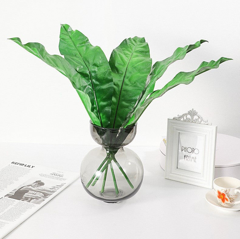 Feuille de bananier artificielle Apista en vrac, feuillage vert, 25 pouces, vente en gros 