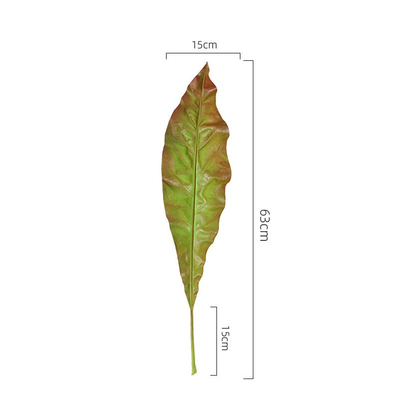 Feuille de bananier artificielle Apista en vrac, feuillage vert, 25 pouces, vente en gros 