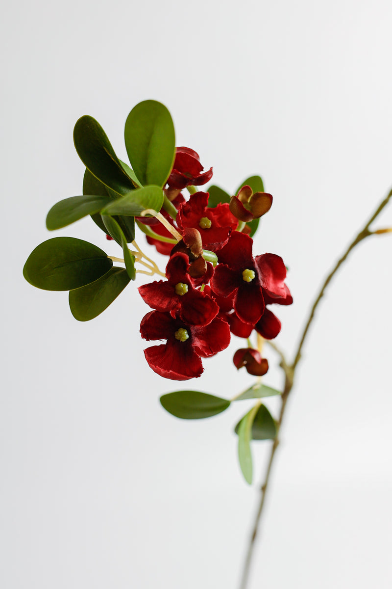 Branche de verdure artificielle avec fleurs AM Basics 