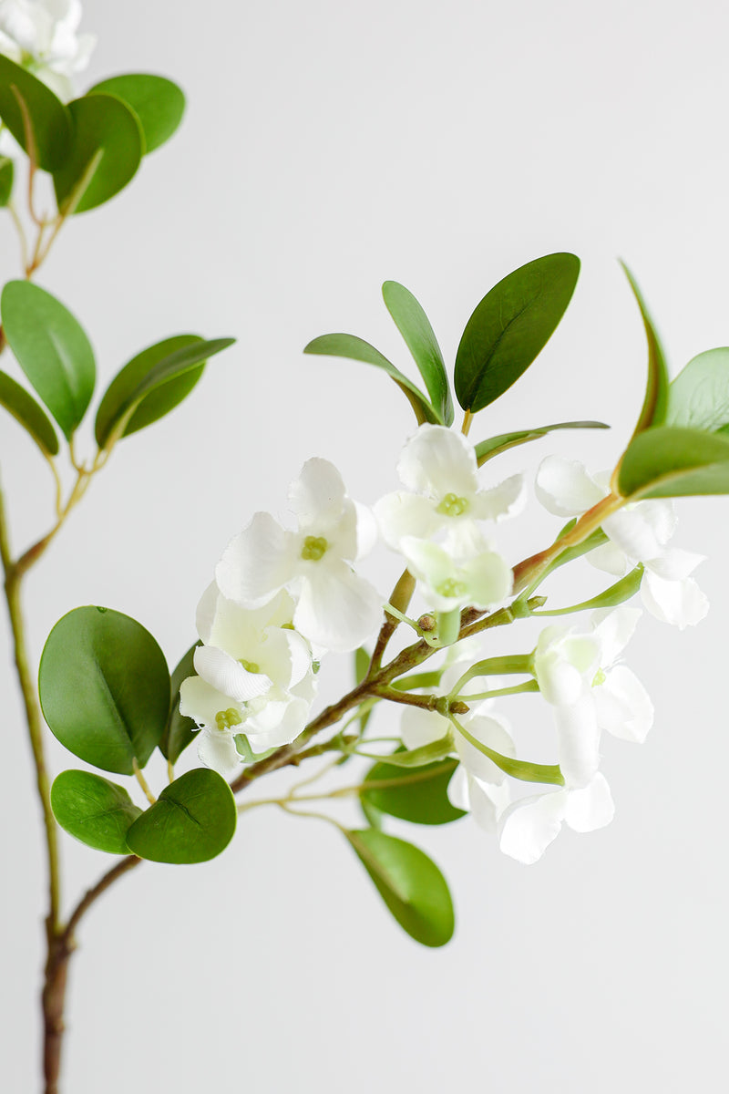 Branche de verdure artificielle avec fleurs AM Basics 