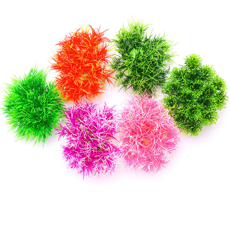 Plantes vertes artificielles pour aquarium en vrac de 5 pouces, ornements en gros 