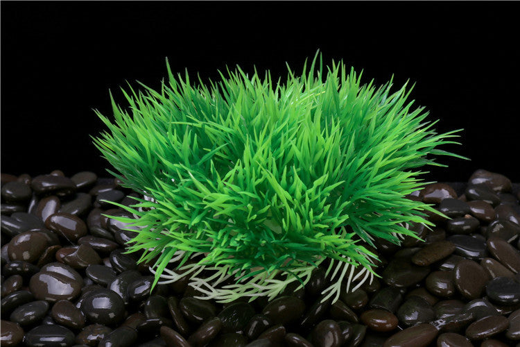 Plantes vertes artificielles pour aquarium en vrac de 5 pouces, ornements en gros 