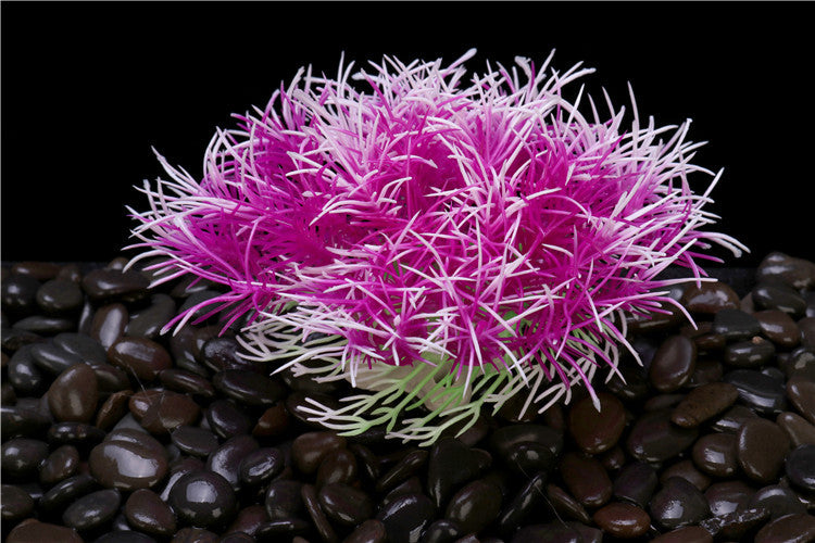 Plantes vertes artificielles pour aquarium en vrac de 5 pouces, ornements en gros 