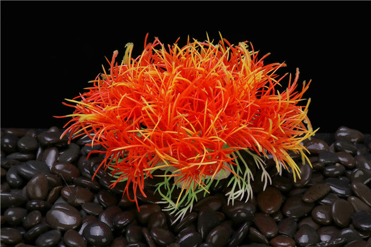 Plantes vertes artificielles pour aquarium en vrac de 5 pouces, ornements en gros 