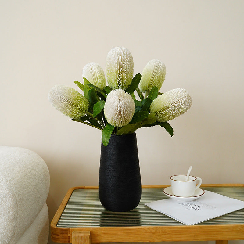 Tige de fleur artificielle Banksia Protea en vrac 25 pouces en gros