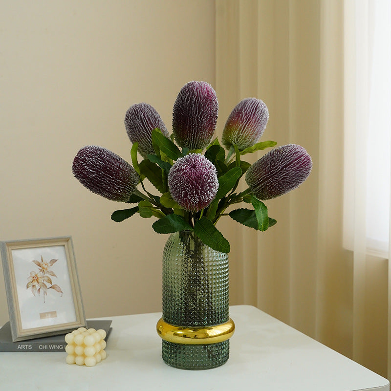 Tige de fleur artificielle Banksia Protea en vrac 25 pouces en gros