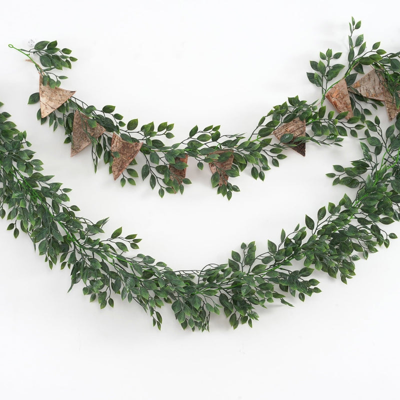 Bulk 70 Inch Artificial Banyan Leaves Garland UV Resistant Wholesale