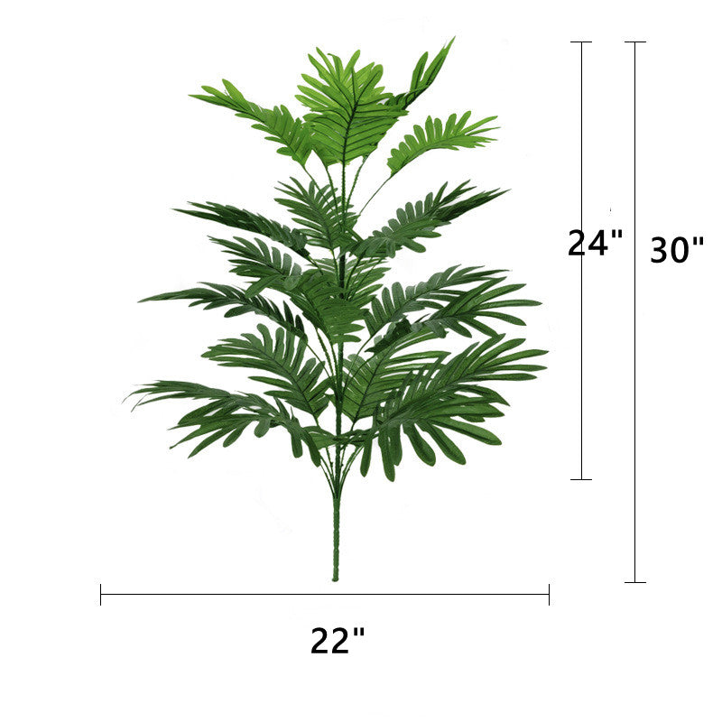 Bulk Large Artificial Palm Plants Leaves Tropical Greenery Bush for Outdoors Aesthetic Room Decor Wholesale