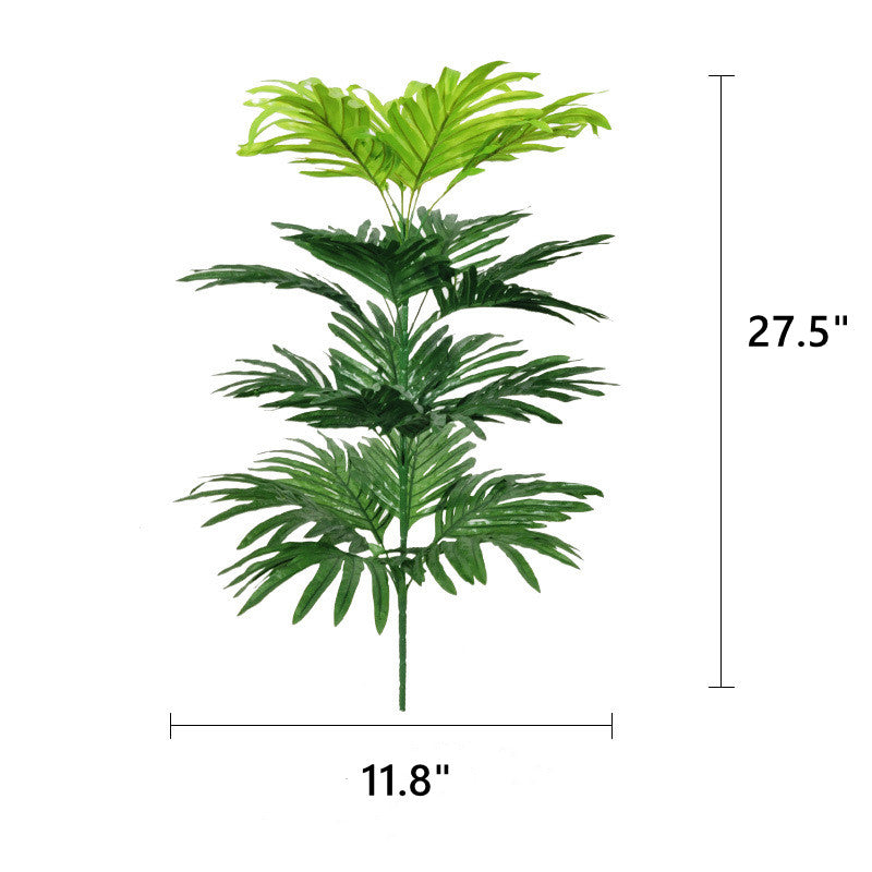 Bulk Large Artificial Palm Plants Leaves Tropical Greenery Bush for Outdoors Aesthetic Room Decor Wholesale