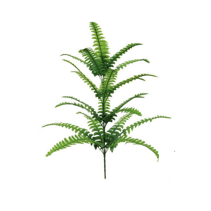 Plantas de palma artificiales a granel, hojas de vegetación tropical, hoja de árbol de Bush, venta al por mayor 