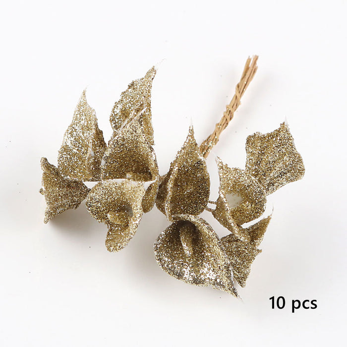 Bulk Golden Christmas Floral Picks for DIY Crafts Pearl Hair Pins Bridal Hair Accessories Wholesale
