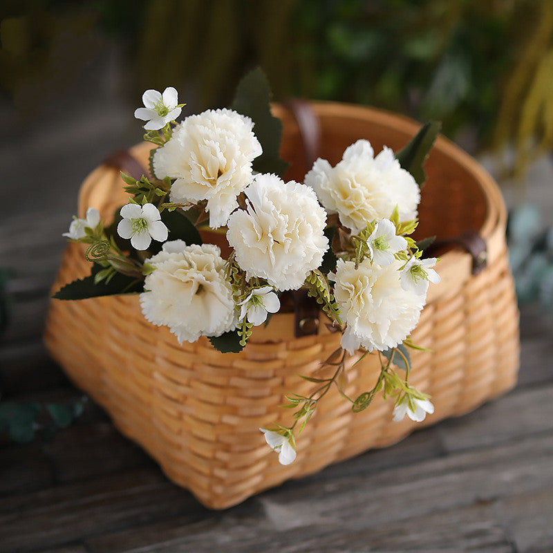 Bulk 12" Carnation Bush Artificial Silk Flowers Wholesale