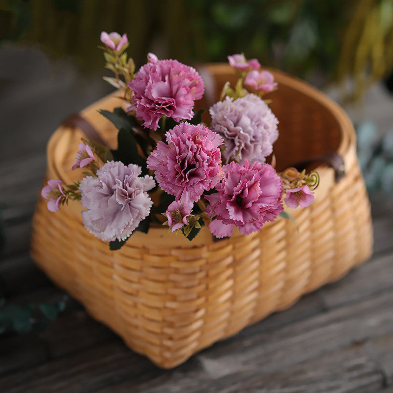 Bulk 12" Carnation Bush Artificial Silk Flowers Wholesale