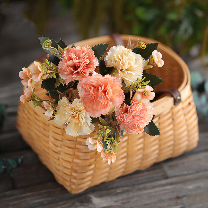 Bulk 12" Carnation Bush Artificial Silk Flowers Wholesale