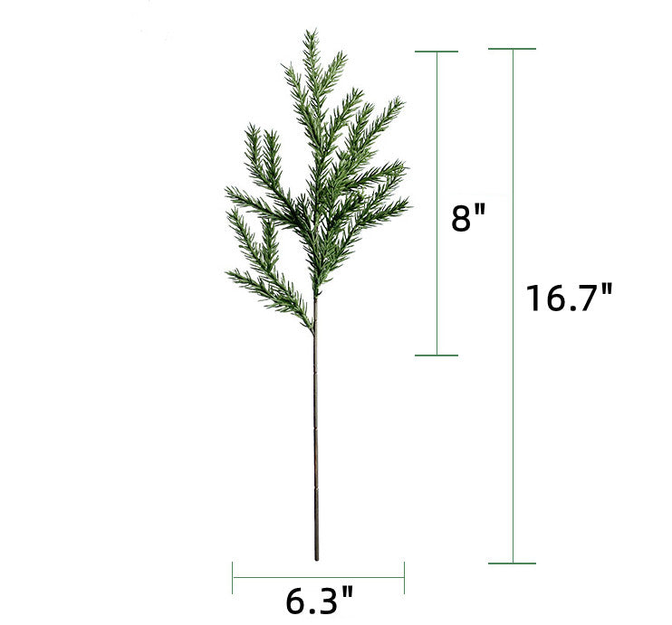 Bulk 16" Christmas Cedar Picks Stems with Red Berries Tree Spray Plants Wholesale