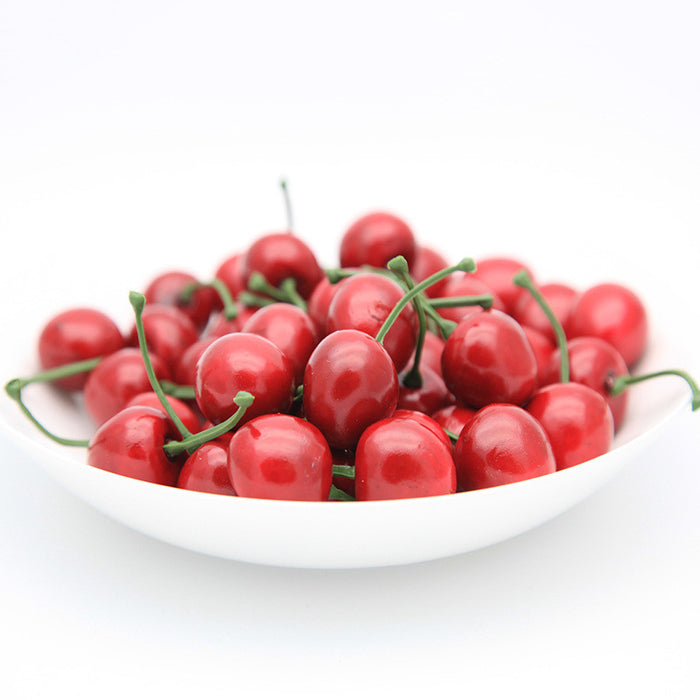 Bulk Artificial Cherries Lifelike Cherry Fruit Decoration Wholesale