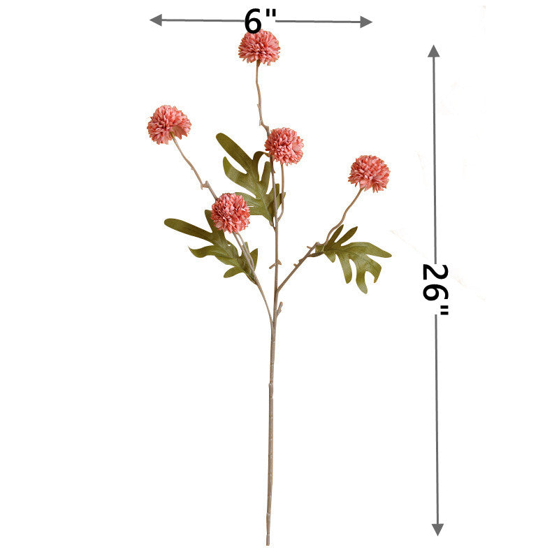 Tiges de pissenlit artificielles en vrac de 26 pouces Kiku pour compositions florales esthétiques, centre de table, vente en gros