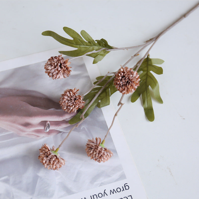 Tiges de pissenlit artificielles en vrac de 26 pouces Kiku pour compositions florales esthétiques, centre de table, vente en gros