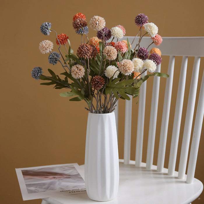 A granel, 26 ", flores artificiales de diente de león, tallo de flores de bola, venta al por mayor