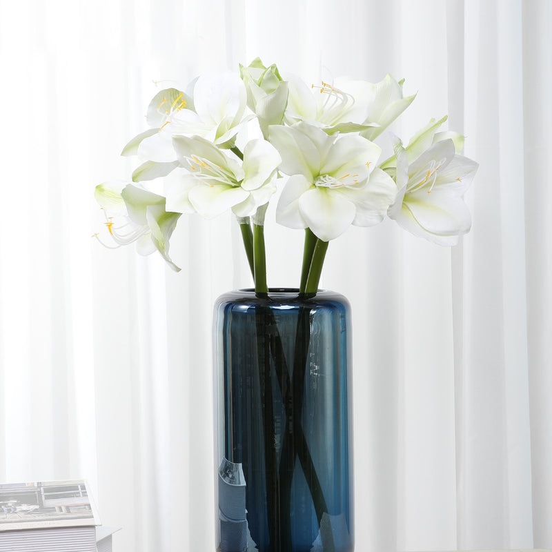 Fleurs de lys de Noël en soie de 22 pouces en vrac Clivia Miniata 