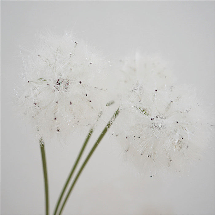 Bulk 29" White Dandelion Stem Artificial Flower Wholesale