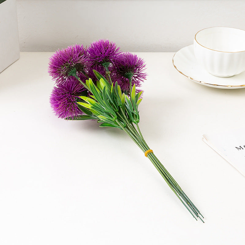 Bulk 10 Pcs 11" Artificial Kiku Floral Dandelion Ball Flowers Stems Wholesale