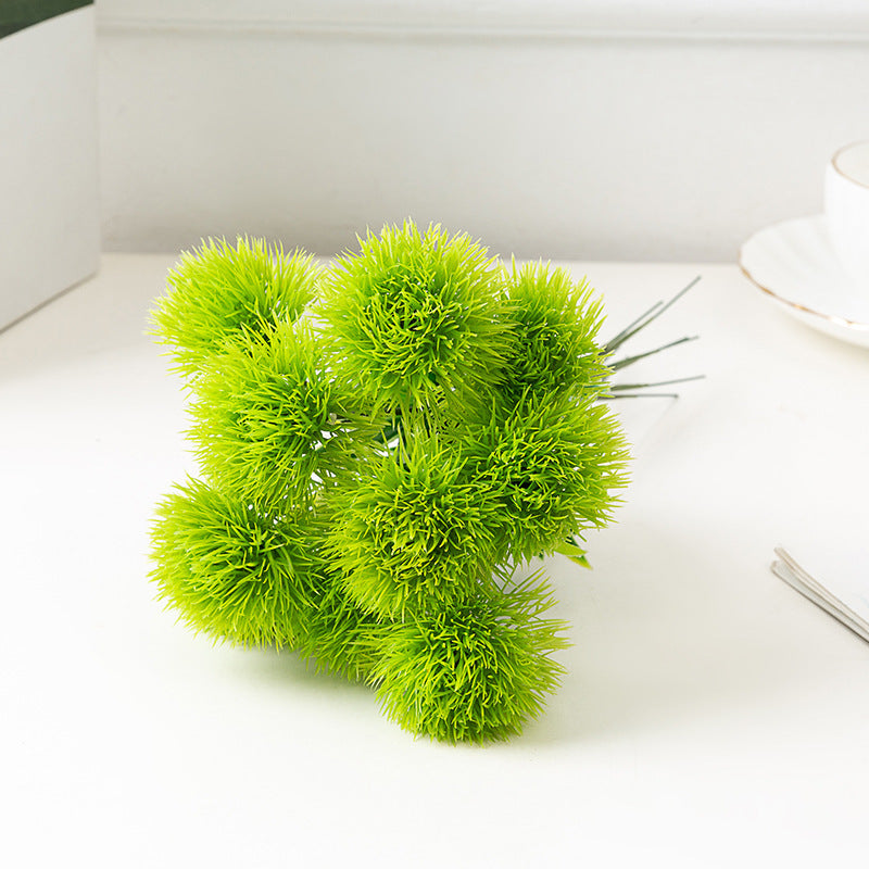 Bulk 10 Pcs 11" Artificial Kiku Floral Dandelion Ball Flowers Stems Wholesale