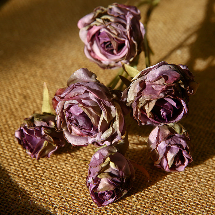 Flores de seda de tallo de rosa de otoño de 20 "a granel al por mayor