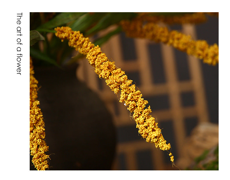 Venta al por mayor de flores artificiales de tallo largo de tallo de trigo de orejas de maíz de 39 "a granel 