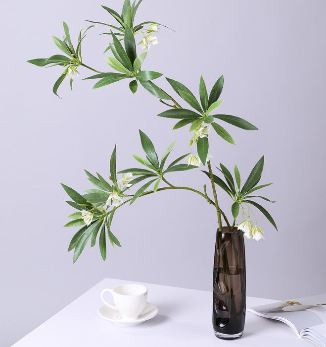 Bulk Artificial Elaeocarpus Flower Foliage Stem 35 Inch Wholesale