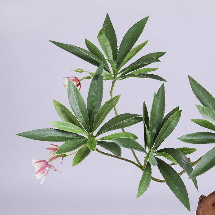 Tallo de follaje de flor de Elaeocarpus artificial a granel 35 pulgadas al por mayor 