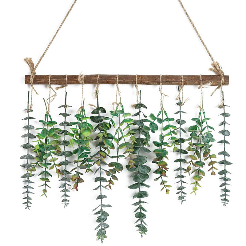 Bulk Eucalyptus Wall Hanging Artificial Eucalyptus Plant Fake Greenery Vine Boho Wall Decor for Apartment Bathroom Bedroom Kitchen Farmhouse Home Living Room Office Decorations Wholesale