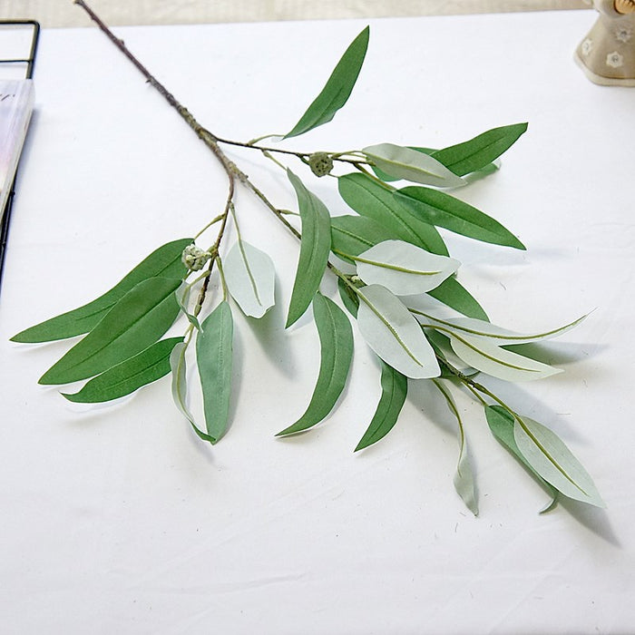 Bulk Extra Large 34" Willow Leaf Artificial Greenery Plants for Kitchen Countertop Wholesale