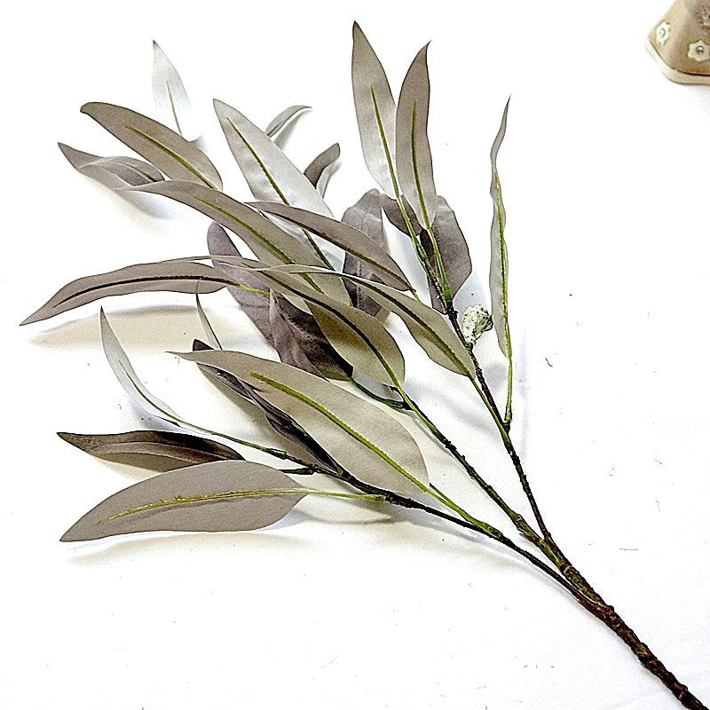 Plantes artificielles en feuilles de saule extra larges de 34 po pour comptoir de cuisine en gros 