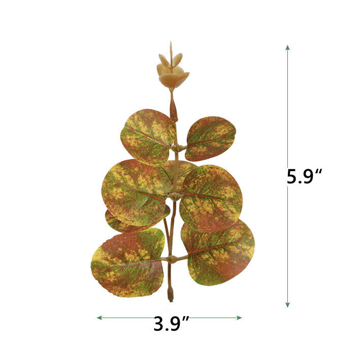 Lot de 50 feuilles d'eucalyptus artificielles en vrac pour présentation et emballage de gâteaux DIY 