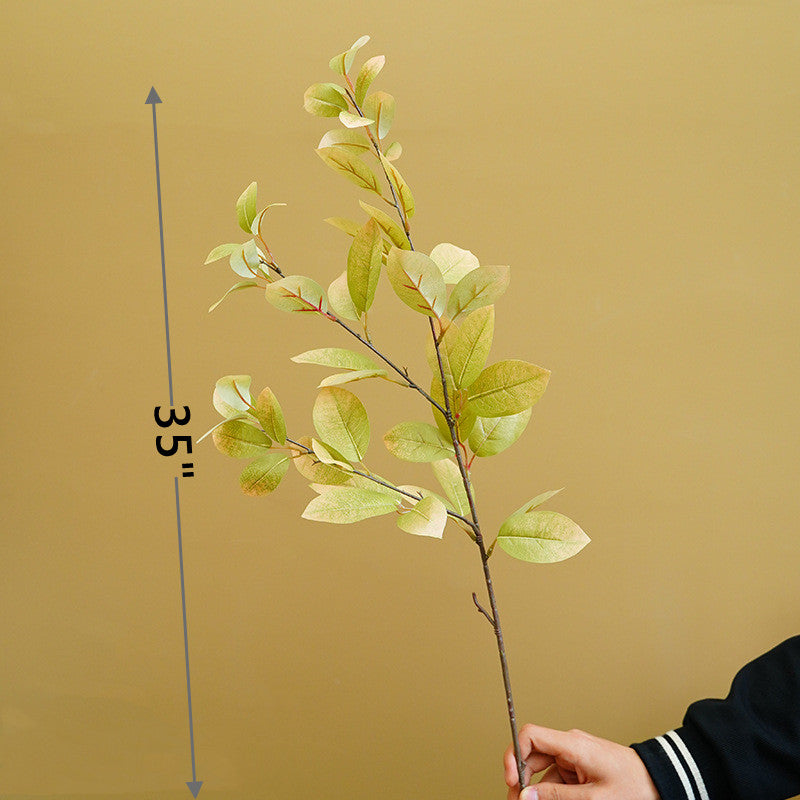 Venta al por mayor de tallos de hojas de plantas de otoño artificiales a granel 