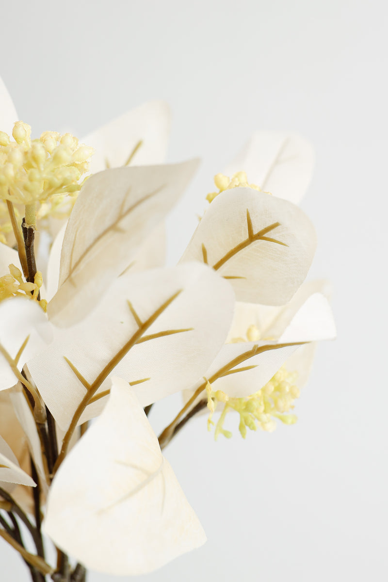 AM Basics Artificial Eucalyptus Small Bouquet with Fruits 15 Inch