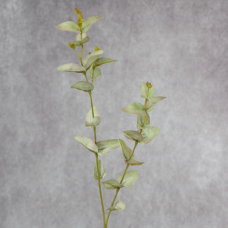 Tallos de eucalipto Real Touch de 25 "a granel con plantas artificiales de frutas al por mayor