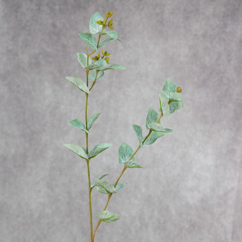 Tallos de eucalipto Real Touch de 25 "a granel con plantas artificiales de frutas al por mayor