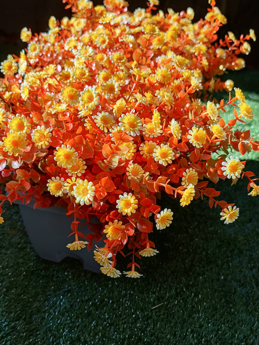 A granel, 8 Uds., flores de Margarita para mamá, plantas para exteriores, flores de otoño e invierno, resistente a los rayos UV, venta al por mayor