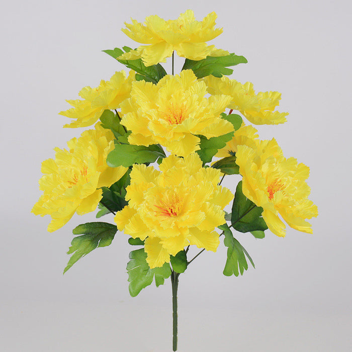 Arbusto artificial a granel de la flor de Rose del repollo del faux para la venta al por mayor del cementerio