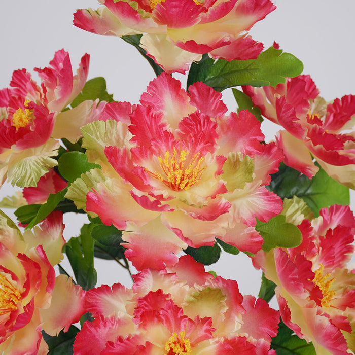 Arbusto artificial a granel de la flor de Rose del repollo del faux para la venta al por mayor del cementerio